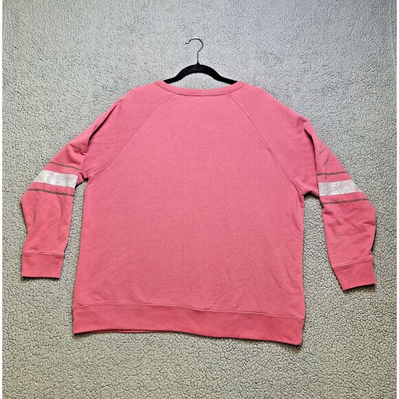 Cabelas Sweater Women XL Pink Logo Pullover Crewneck Sweatshirt Outdoors Hunting - Picture 6 of 9
